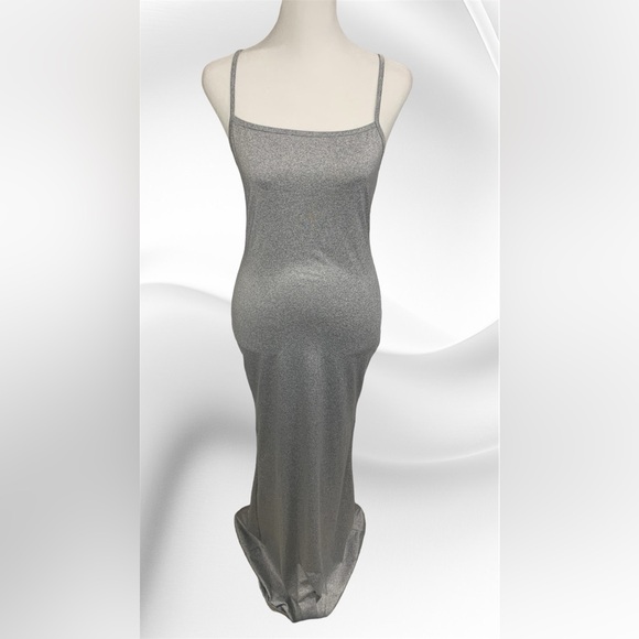Gray Long Slip Dress - Picture 1 of 3